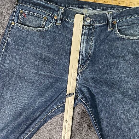 Polo Ralph Lauren Sz 38X32 Style 381 Straight Slim Fit Medium Wash Denim Jeans - Picture 14 of 16